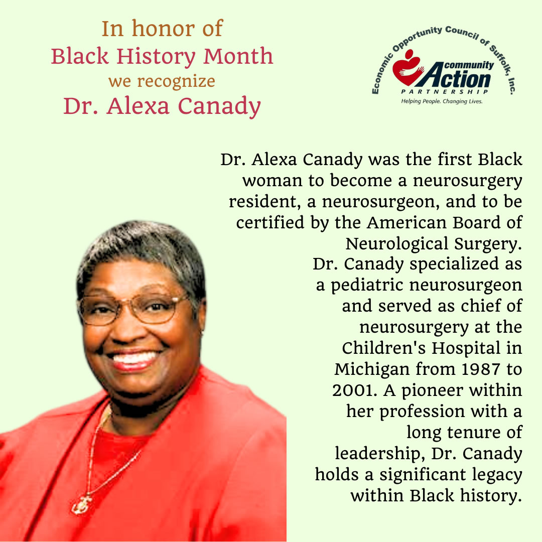 Dr. Alexa Canady - Black History Month