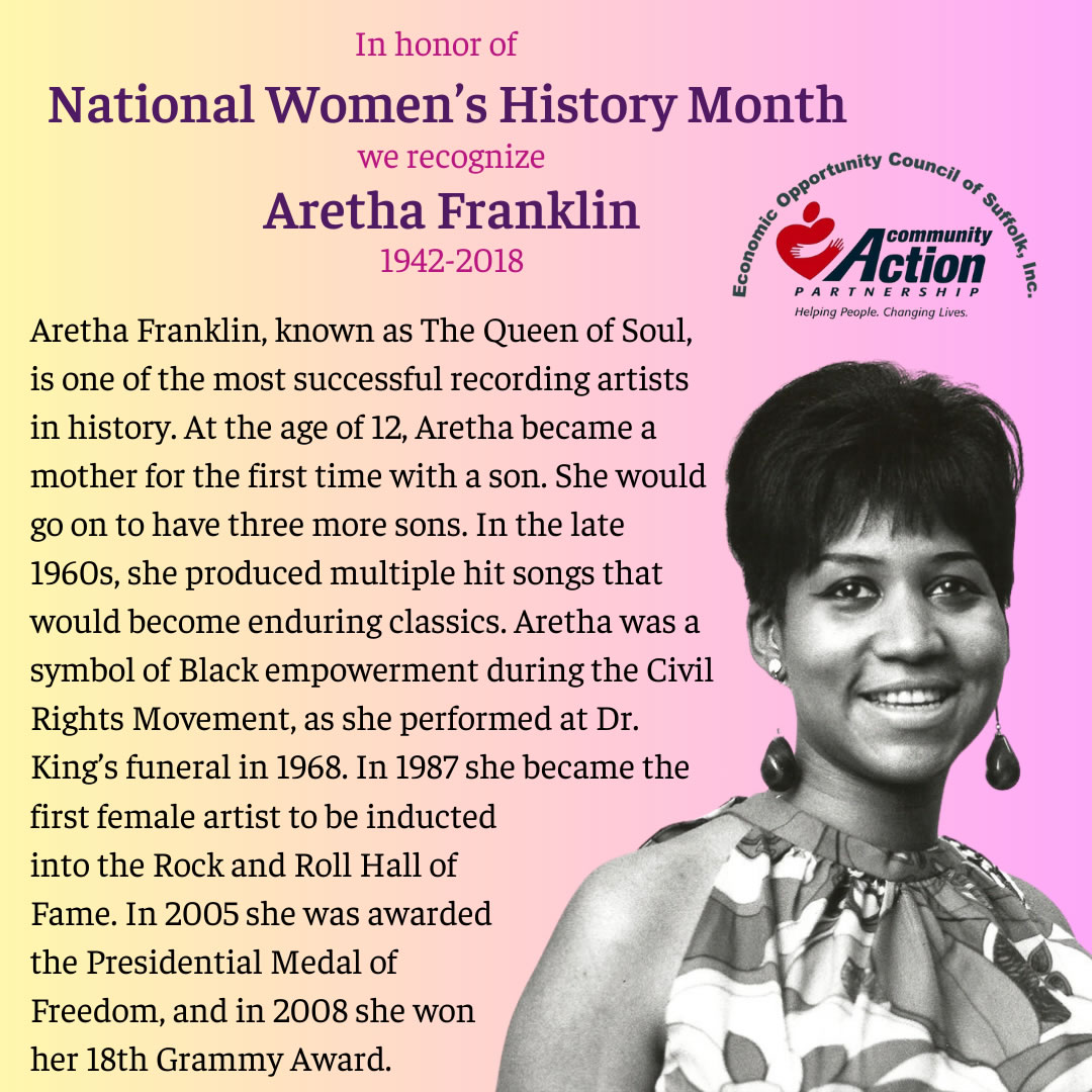 Aretha Franklin - women's history