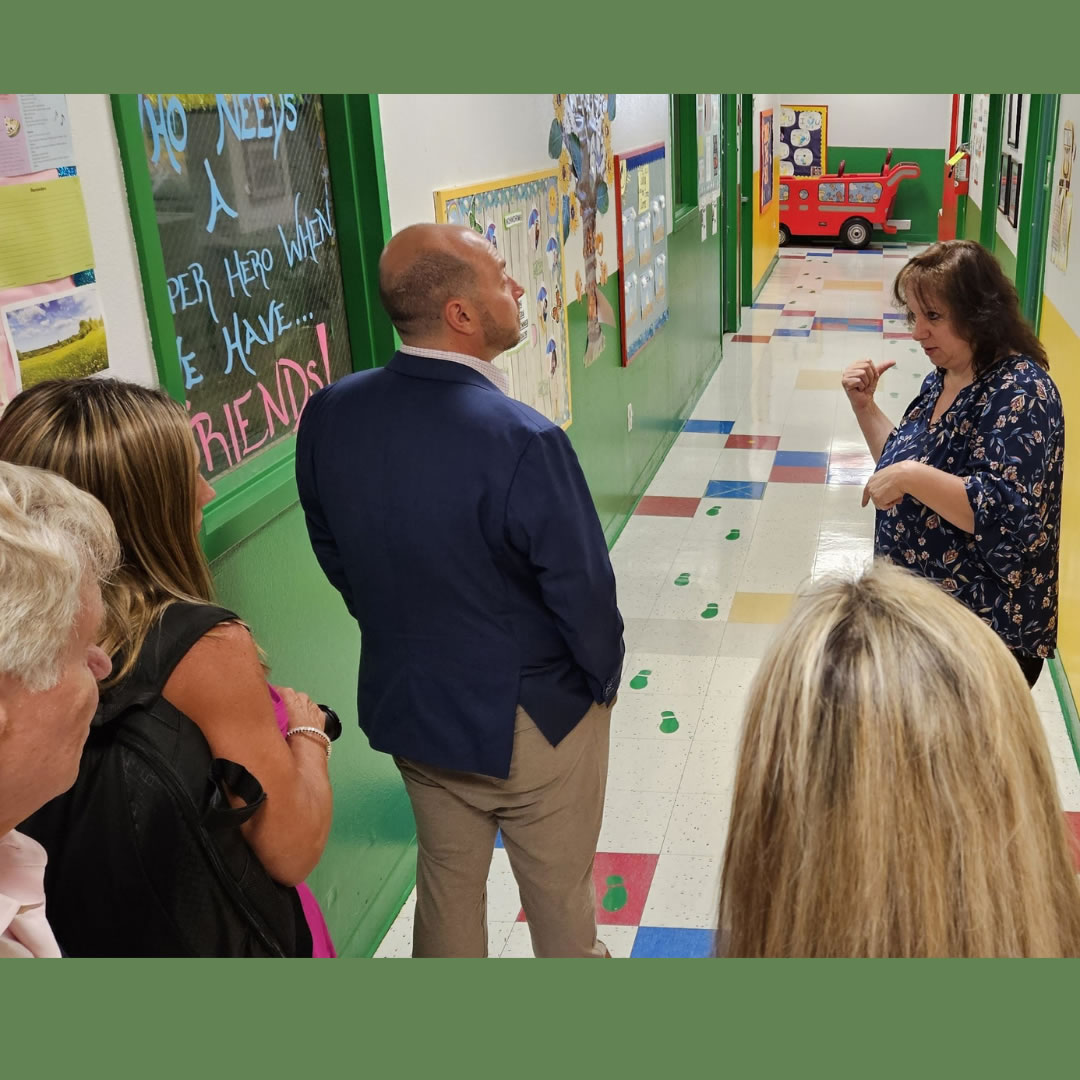 Congressman Andrew Garbarino at way to grow Learning Center