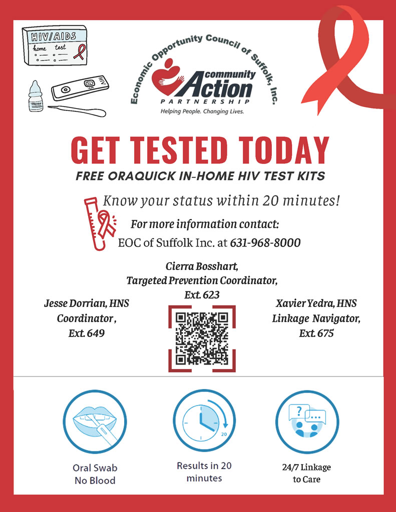 Get tested for HIV today.