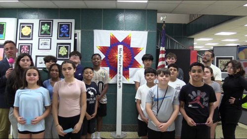 Saxton Middle School LEAPS Peace Pole